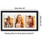 Americanflat Floating Collage Frame - Displays Three Photos with Floating Effect - Shatter Resistant Glass - Hanging Hardware for Horizontal or Verticle Display